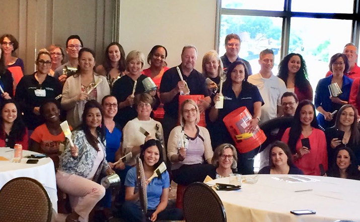 hardware harmony is a high energy musical philanthropic team building activity