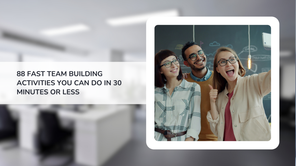 fast team building activities