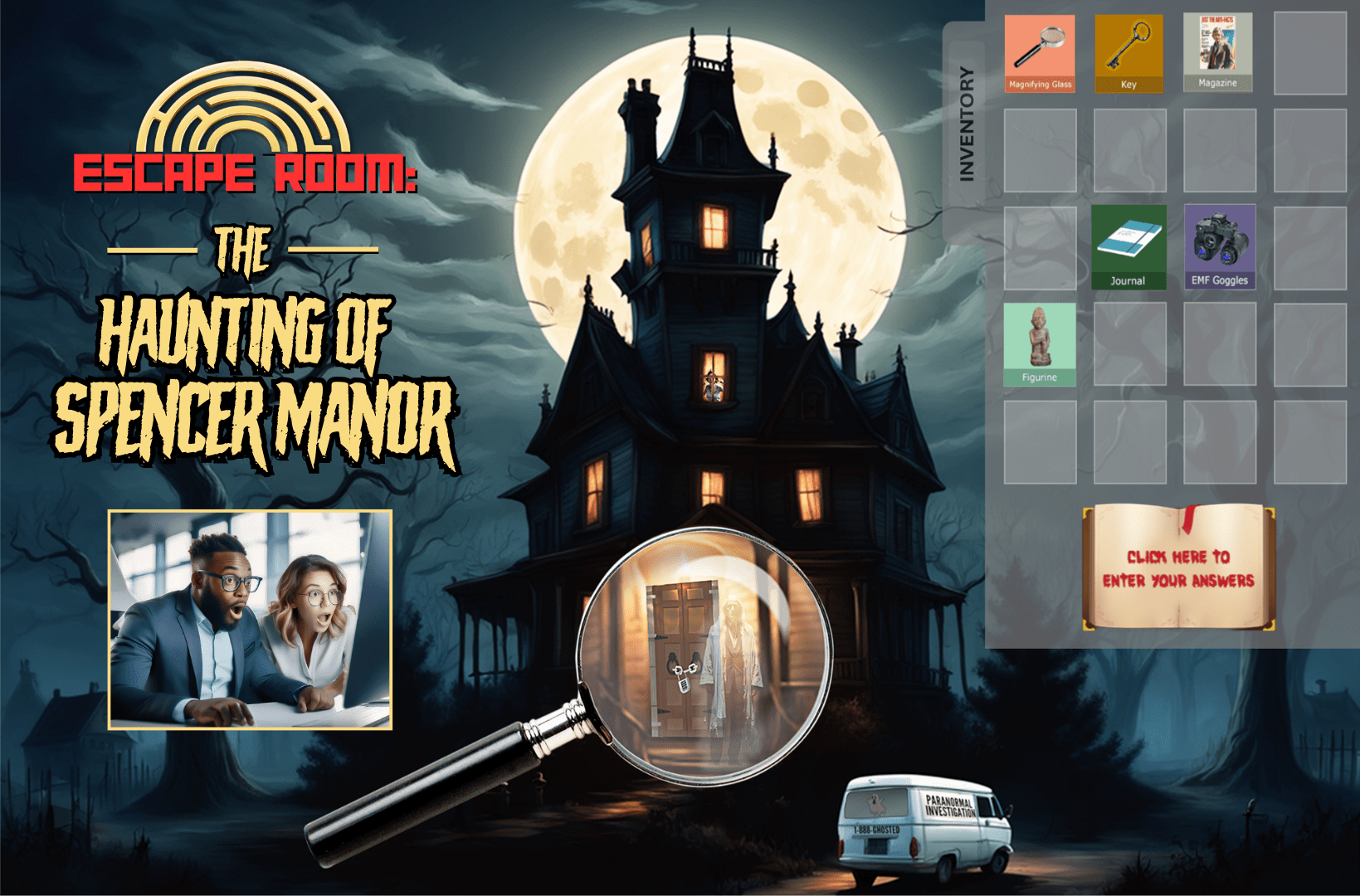 Virtual Escape Room: The Haunting of Spencer Manor